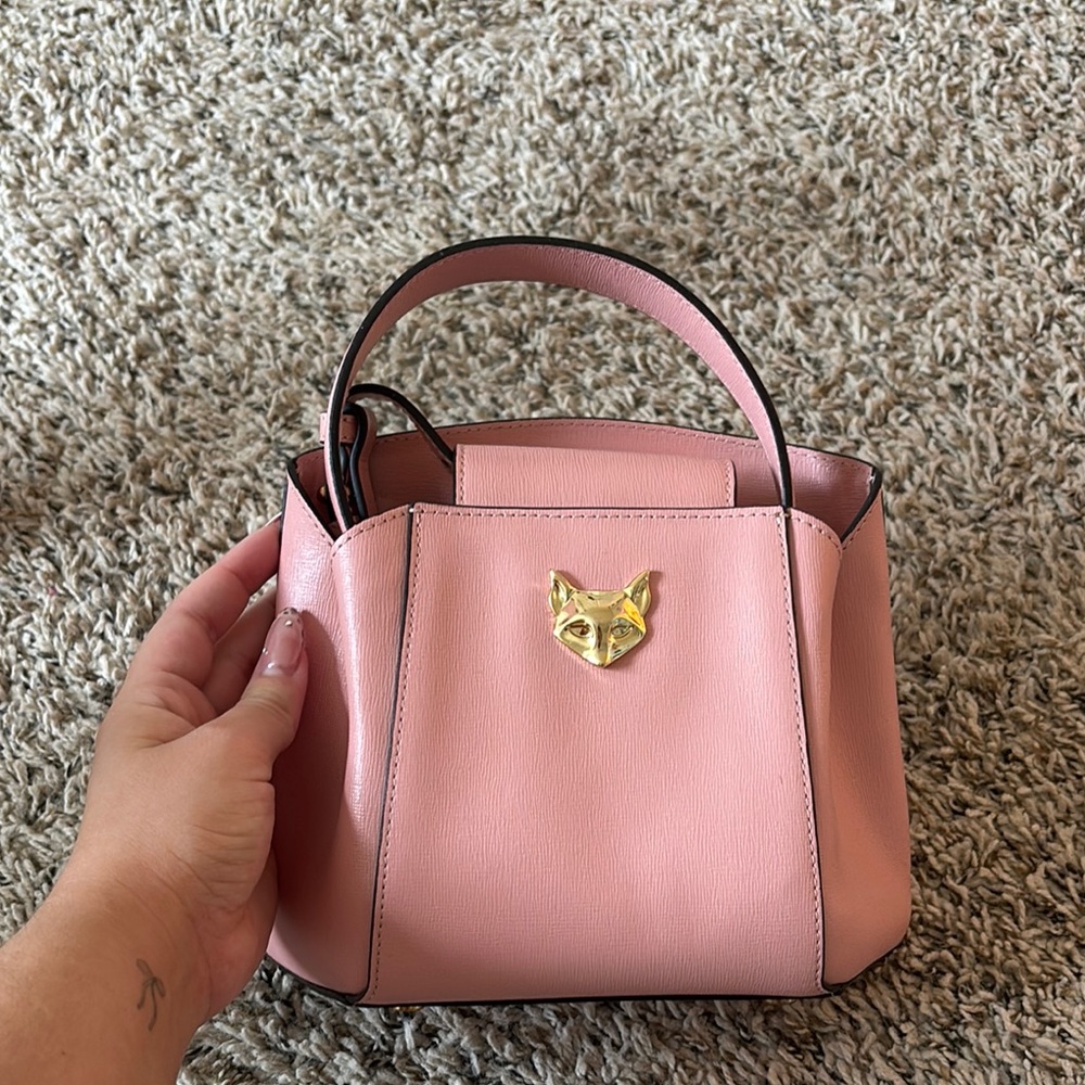 Deseri Mini Rosa Handbag with Gold Accent